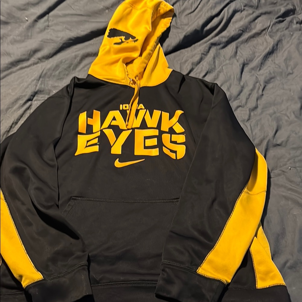 Nike Black and Yellow Hoodie